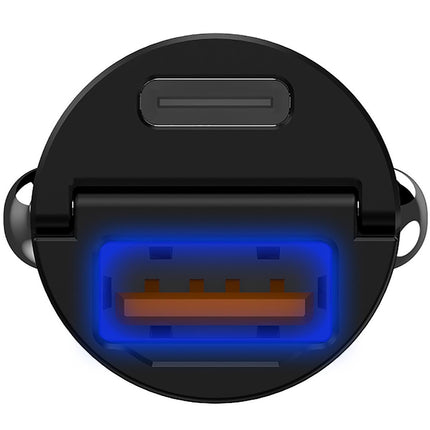 Nabíječka do auta Mini 1xUSB-C PD 1xUSB 30W