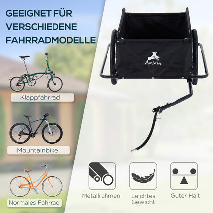 Fahrradanhänger, Transport & Aufbewahrung, Schwarz