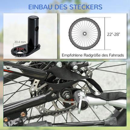 Fahrradanhänger, Transport & Aufbewahrung, Schwarz