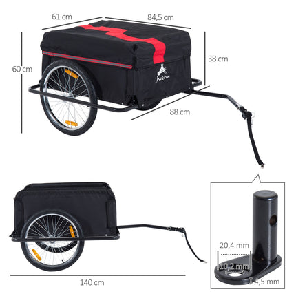 Fahrradanhänger, Transport & Aufbewahrung, Schwarz