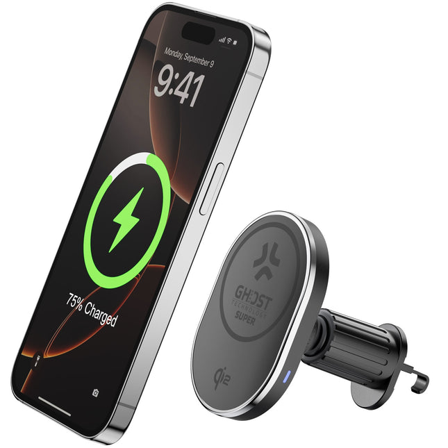 Držák do auta s bezdrátovým nabíjením Qi2 15W
