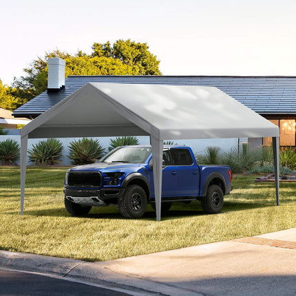 Carport Replacement Canopy Cover 12 x 20 ft, Waterproof Top, Grey