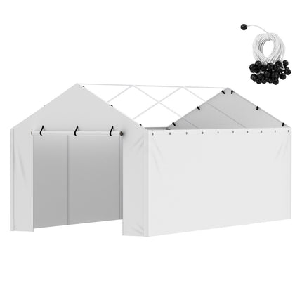 Carport Side Wall Replacement Cover 10x20 Ft, Waterproof UV