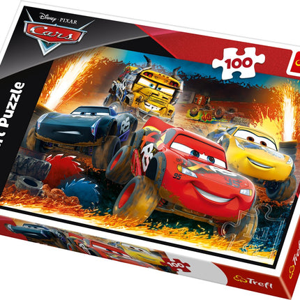 Puzzle s auty, 100 dílků, zábava pro děti i rodinu