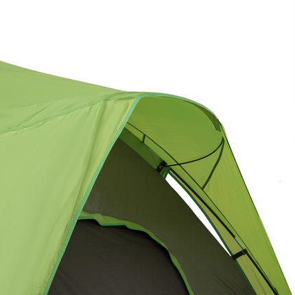 Kempingový stan pro 4-5 osob, sklolaminát a polyester, zelená