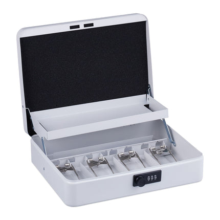 Cash drawer with combination