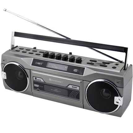 Radiomagnetofon stereo Bluetooth SRR80TI stříbrná