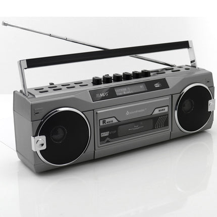 Radiomagnetofon stereo Bluetooth SRR80TI stříbrná