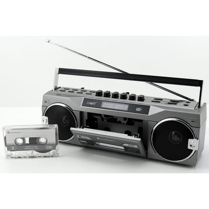 Radiomagnetofon stereo Bluetooth SRR80TI stříbrná
