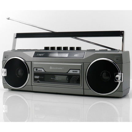 Radiomagnetofon stereo Bluetooth SRR80TI stříbrná