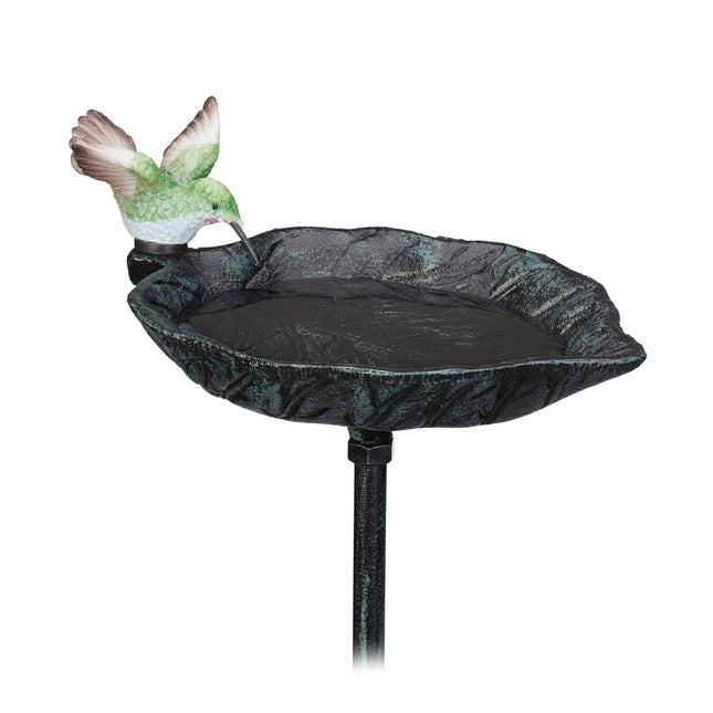 Cast Iron Birdbath with Stake – Weatherproof Garden Decor