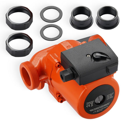 Cast Iron Circulator Pump, 3/8 HP, 220-240V, 3-Speed
