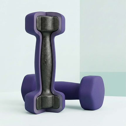 Litinové činky, pár, ergonomický úchop, protiskluzová úprava