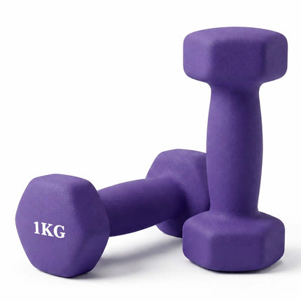 Litinové činky, pár s ergonomickým úchopem