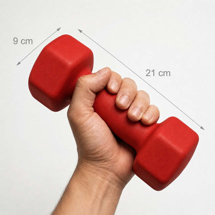 Litinové činky, pár s ergonomickým úchopem