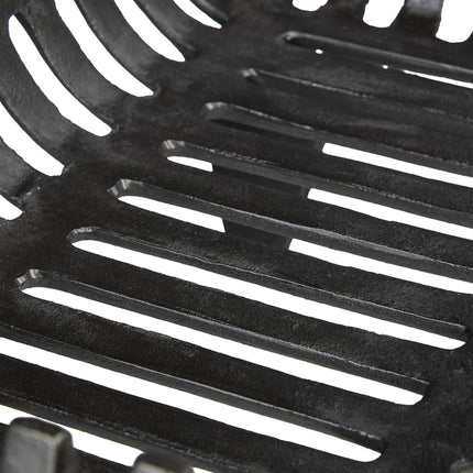 Cast Iron Fireplace Log Grate with Feet, Size L