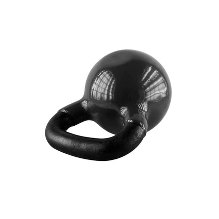 Litinový kettlebell, 4 kg – černá
