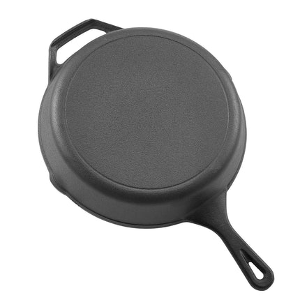 Cast Iron Skillet Set, 4-Piece, Pre-Seasoned, Silicone Grip
