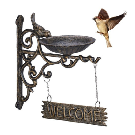 Litinové pítko pro ptáky Welcome