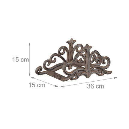 Cast iron hose holder for wall