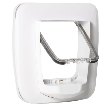 Pet door with 4-way lock, magnet, 30x29x10cm for doors