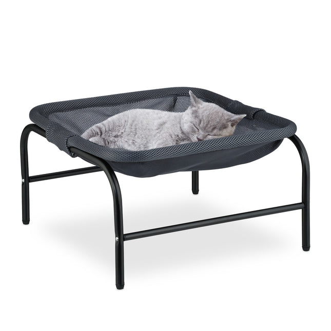 Kattenhangmatbed met stalen frame en gaasoppervlak