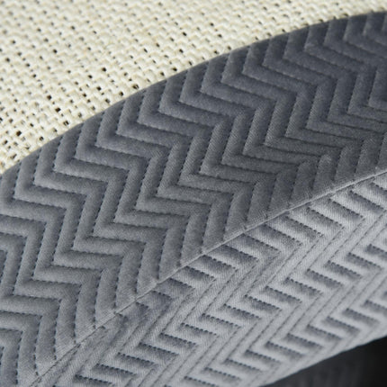 Domek pro kočky se škrabadlem, sisal, 48.5x30x30 cm, šedá