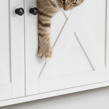 Cat Litter Cabinet with Side Entrance and Divider
