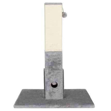 Kočičí škrabadlo, sisalový sloupek 79 cm, masážní kartáč, míčky