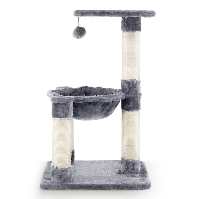 Cat Tree with Hammock, Sisal Posts, Plush Layers