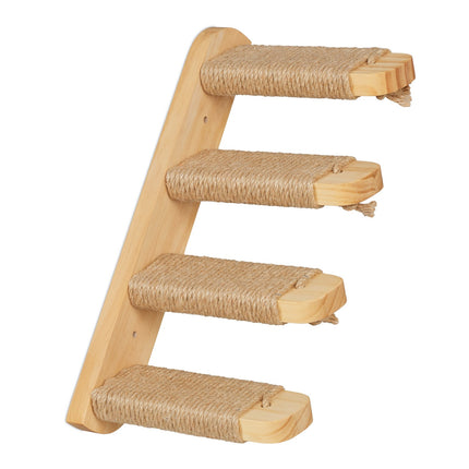 Kočičí schody na zeď – 4 stupně pro lezení a drápání