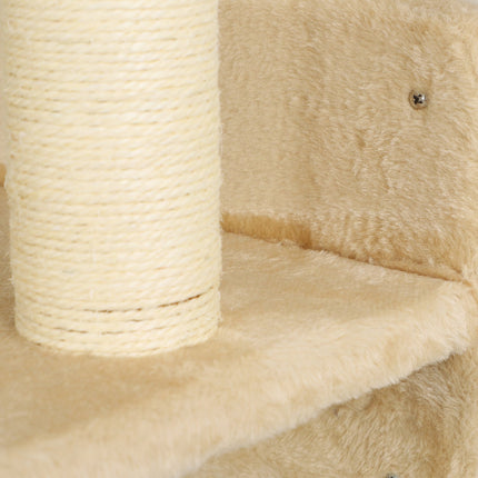 Cat climbing wall set with scratching post and play ball