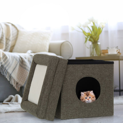 Katzenversteck mit Klappdach