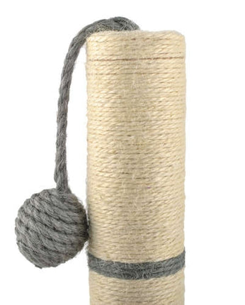 Škrabadlo pro kočky - sloupek 45 cm, šedá
