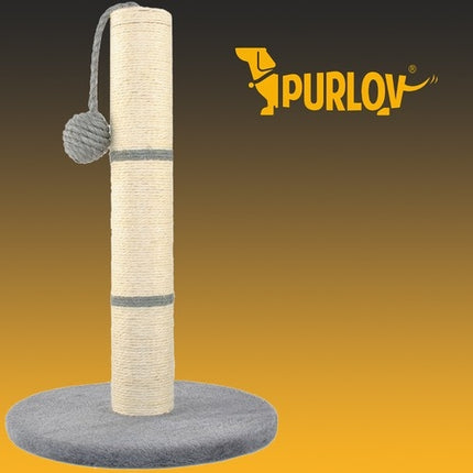 Škrabadlo pro kočky - sloupek 45 cm, šedá