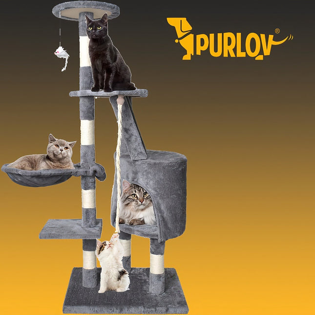 Cat tree 118 cm, gray