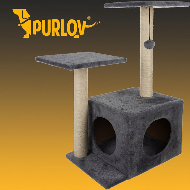 Kočičí strom 71cm šedá Purlov 21712