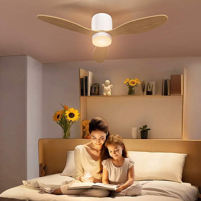 Stropní ventilátor s nastavitelným světlem a dálkovým ovládáním, 115 cm, 6 rychlostí