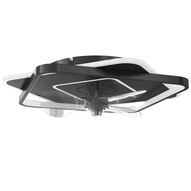 Stropní ventilátor se světlem, dálkové ovládání, 6 rychlostí, 3 barvy světla