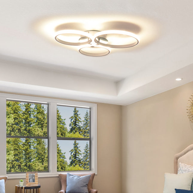 Living room Ceiling lamp, Metal & Acrylic, 56x47x8 Cm