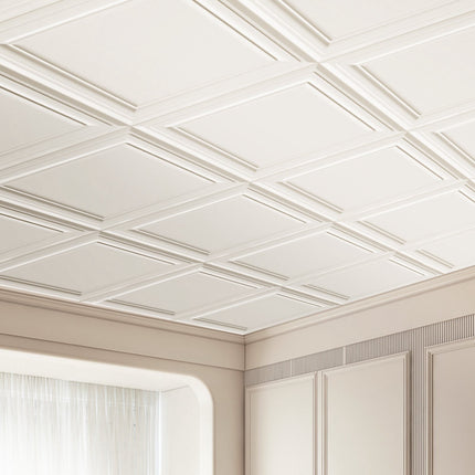 Ceiling Tiles, 96-Pack 20x20 In Polystyrene Glue-Up