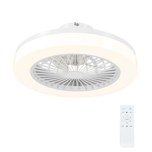 Stropní ventilátor s LED světlem, dálkové ovládání, stmívatelný, 6 rychlostí