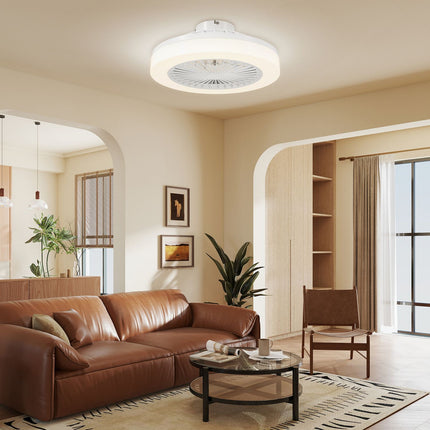 Stropní ventilátor s LED světlem, dálkové ovládání, stmívatelný, 6 rychlostí