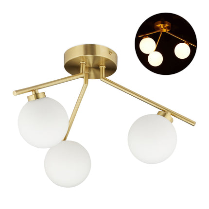 Stropní lampa, tříramenná