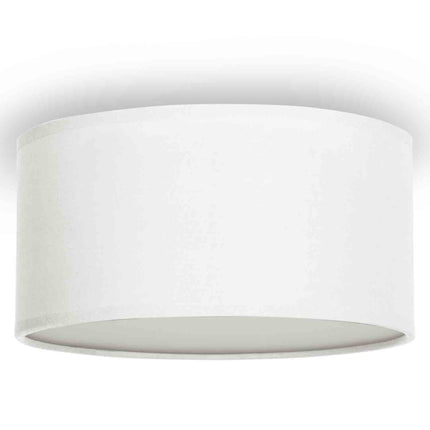Stropní lampa textilní Ø20cm, bílá