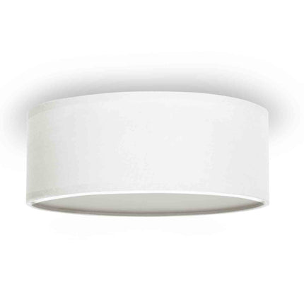 Stropní lampa textilní Ø30cm, bílá