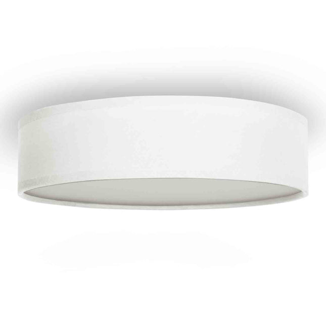 Stropní lampa textilní Ø40cm, bílá