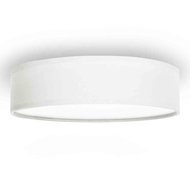 Stropní lampa textilní Ø40cm, bílá