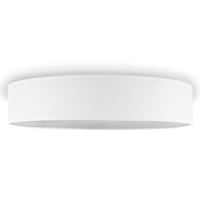 Stropní lampa textilní Ø50cm, bílá
