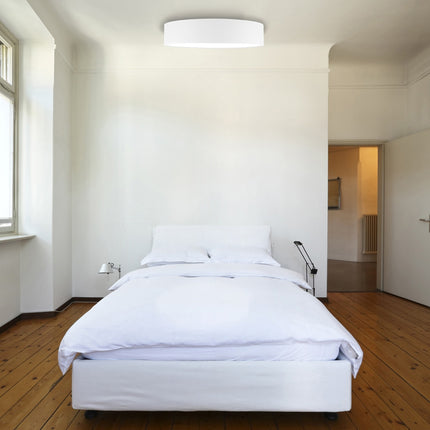 Stropní lampa textilní Ø60cm, bílá